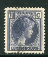 LUXEMBOURG- Y&T N°249- Oblitéré - 1926-39 Charlotte De Perfíl Derecho