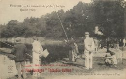 VERTOU - Le Concours De Pêche à La Ligne.(carte Publicitaire). - Pêche