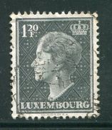 LUXEMBOURG- Y&T N°418A- Oblitéré - 1948-58 Charlotte Left-hand Side