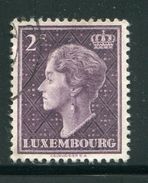 LUXEMBOURG- Y&T N°421- Oblitéré - 1948-58 Charlotte Linksprofil