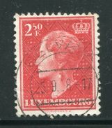 LUXEMBOURG- Y&T N°421A- Oblitéré - 1948-58 Charlotte Left-hand Side