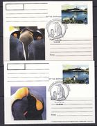 Ukrainian Antarctic Territory 1999 2 Postal Stationery  (Penguins) Used (37290) - Other & Unclassified
