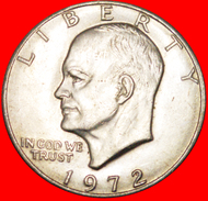 √ LUNAR DOLLAR: USA ★ 1 DOLLAR 1972 AUNC! LOW START ★ NO RESERVE! Dwight D. Eisenhower (1890-1969) - 1971-1978: Eisenhower