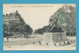 CPA 1413 - Lion De Belfort Et Boulevard Raspail (XIVème Arrt) Editeur FLEURY - Distretto: 14