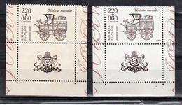 France 2526 Journée Du Timbre  De Carnet Variété Papier Ocre  Et Papier Très Pale Avec Vignette Neuf ** TB MNH - Unused Stamps