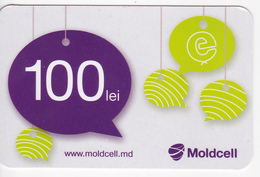 Moldova , Moldavie  Moldau , Prepaid  Phonecard - Moldcell , 100 Lei , Paper , Used - Moldova