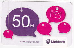 Moldova , Moldavie  Moldau , Prepaid  Phonecard - Moldcell , 50 Lei , Paper , Used - Moldawien (Moldau)