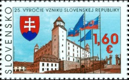 Slovakia - 2018 - 25th Anniversary Of Establishment Of Slovak Republic - Mint Stamp - Unused Stamps