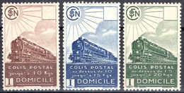 France - 1939 - Colis Postaux  - N°174/175/176 - Neufs * - Mint/Hinged
