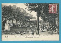 CPA 1552 - Square De Vaugirard Kiosque à Musique (XVème Arrt) Ed. FLEURY - Arrondissement: 15