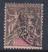 Diego-Suarez N° 32 O Type Groupe : 25 C.noir Sur Rose Oblitération Moyenne Sinon TB - Used Stamps