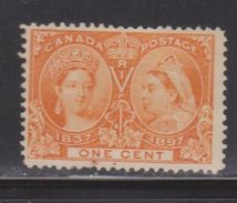 CANADA Scott # 51 Mint NO GUM - Queen Victoria Jubilee Issue - Ungebraucht