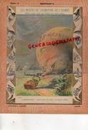 PROTEGE CAHIER-N° 5-  MOYENS LOCOMOTION HOMME-AEROSTATION-MONTGOLFIERE -ATTERRISSAGE DU BALLON  LE GEANT 1863 - Transporte