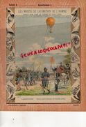 PROTEGE CAHIER-N° 7- MOYENS LOCOMOTION HOMME-AEROSTATION-MONTGOLFIERE -BALLON CAPTIF MILTAIRE DE COUTELLE 1793 - Transporte