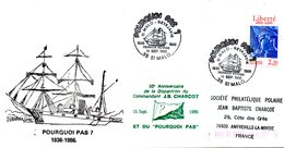 FRANCE. Enveloppe Commémorative De 1986. Charcot/Pourquoi Pas?/St Malo-Reyjavik. - Esploratori E Celebrità Polari