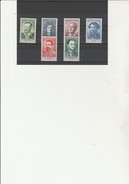 FRANCE N° 1166 A 1171 - CELEBRITES  - NEUF SANS CHARNIERE - ANNEE 1958 - COTE : 15 € - Nuovi