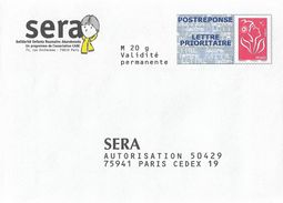 Entier Postal SERA Non Pliée 07p304 - Prêts-à-poster: Réponse /Lamouche