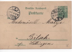 CPA.Timbres.Entier Postal.Allemagne.1901. - Andere & Zonder Classificatie