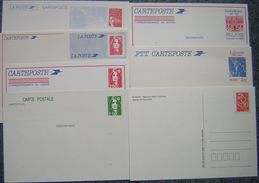 France - Lot De 7 Entiers Postaux : Briat, Luquet, Lamouche Liberté Et Pasteur Neufs - Prêt à Poster, PAP - Mezclas (max 999 Sellos)