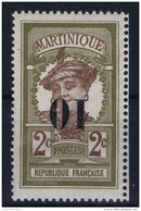 Martinique: Yv Nr 84 A  Surcharge Renversée MNH/**/postfrisch/neuf Sans Charniere  Signed/ Signé/signiert - Ungebraucht