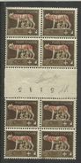 ISOLE JONIE 1941 SOPRASTAMPATO D'ITALIA ITALY OVERPRINTED CENT. 5 PONTE GUTTER PAIRS MNH FIRMATO SIGNED - Isole Ionie