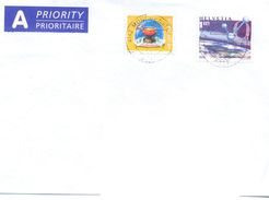 2000. Switzerland,  The Letter Sent By Air-mail Post To Moldova - Brieven En Documenten