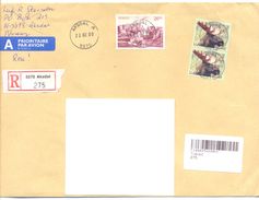 2000. Norway,  The Letter Sent By  Registered Air-mail Post To Moldova - Brieven En Documenten