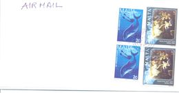 1999. Malta,  The Letter Sent By  Air-mail Post To Moldova - Malta