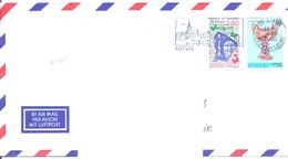 2000. France,  The Letter Sent By  Air-mail Post To Moldova - Lettres & Documents