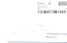 2017. Spain,  The Letter Sent By Registered Air-mail Post To Moldova - Storia Postale