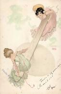 Kirchner, R. Frauen Jugendstil  Künstlerkarte 1903 I-II (Stauchung) Art Nouveau Femmes - Kirchner, Raphael