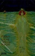 Kirchner, Raphael Jugendstil Weihnachten Verlag TSN 197 Künstler-Karte 1901 I-II Noel Art Nouveau - Kirchner, Raphael