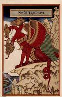 Bilibin, I. Drachen Künstlerkarte 1915 I-II - Non Classificati