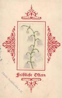 Seide Gestickt Ostern 1914 I-II (fleckig) Paques Soie - Unclassified