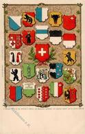 Wappen Schweiz, Farbig (Kantonswappen), Ungebraucht  I- - Ohne Zuordnung