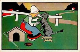 Kind Hund TSN-Verlag 522 Künstlerkarte 1905 I-II (Ecke Abgestossen) Chien - Non Classificati