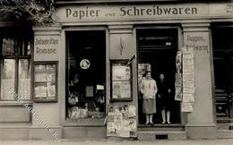 BERUFE/GESCHÄFTE- Foto-Ak - BERLIN Papier- U. Schreibwaren - PUPPEN U. SPIELWAREN - I-II - Werbepostkarten