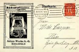 BIELEFELD - ANKER-NÄHMASCHINEN - Anker-Werke I-II - Werbepostkarten