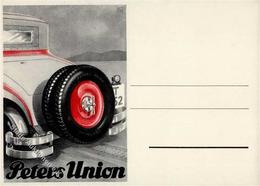 Werbung Auto Peters Union Künstlerkarte I-II Publicite - Pubblicitari