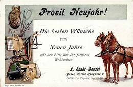 Werbung Basel (4000) Schweiz L. Spahr-Bensel Sattlerei U. Tapeziergeschäft 1912 I-II Publicite - Pubblicitari
