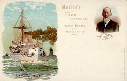 Werbung SM Panzer Baden Mellin's Food Lithographie I-II Publicite Réservoir - Pubblicitari