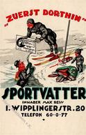 Werbung Wien (1010) Österreich Sportvatter Ski Laufen Schlitten Fahren I-II Publicite - Reclame