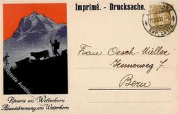 Schokolade Klaus Schokolade Wetterhorn Werbe AK 1907 I-II - Advertising