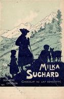 Schokolade Milka Suchard Sign. Meunier, Henri Werbe AK 1902 I-II - Pubblicitari