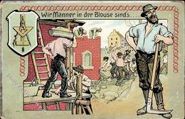 Bauarbeiter Wir Männer In Der Blouse Sinds I-II (Ecken Abgestossen) - Industrie