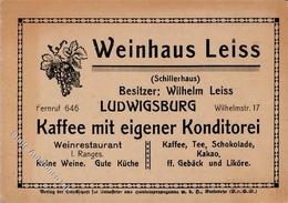 Wein Ludwigsburg (7140) Weinhaus Leiss Nota Klapp AK I-II Vigne - Esposizioni