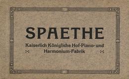 Musik Spaethe Kaiserlich Königliche Hof-Piano Und Harmonium Fabrik Karten-Heft Mit 5 Karten I-II - Unclassified