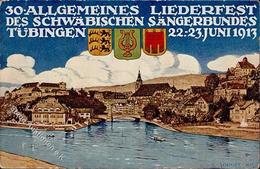 Sängerfest 30. Allg. Liederfest Des Schwäbischen Sängerbundes Tübingen 1913 Sign. Schmidt, C. I-II - Zonder Classificatie