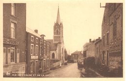 Beauraing - CPA - Rue De L'Eglise Et La Grotte - Beauraing