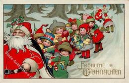 Weihnachtsmann Kinder Spielzeug Künstlerkarte 1913 I-II Pere Noel Jouet - Kerstman